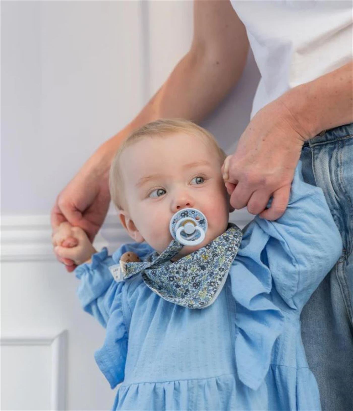 Bibs x Liberty Colour İkili Eloise - Dusty Blue 0-6