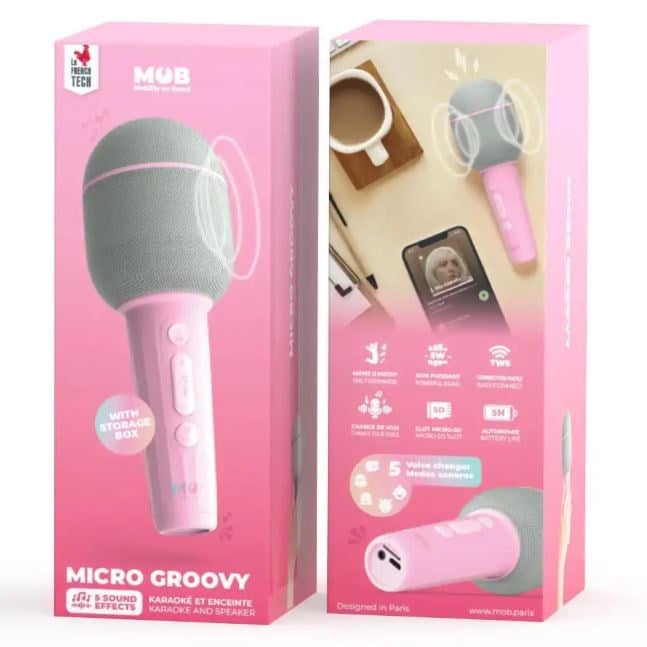 Bluetooth Karaoke Mikrofon – Pembe