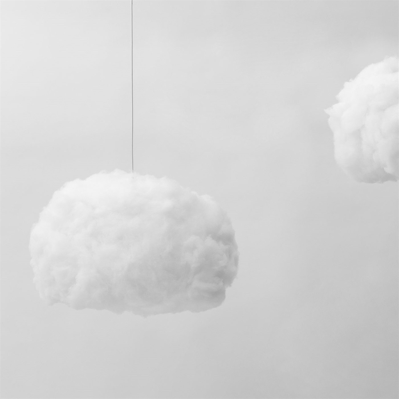 Bouffeecloud Bulut  Sarkıt Orta Aydınlatma RGB Kumandalı Beyaz Kablolu