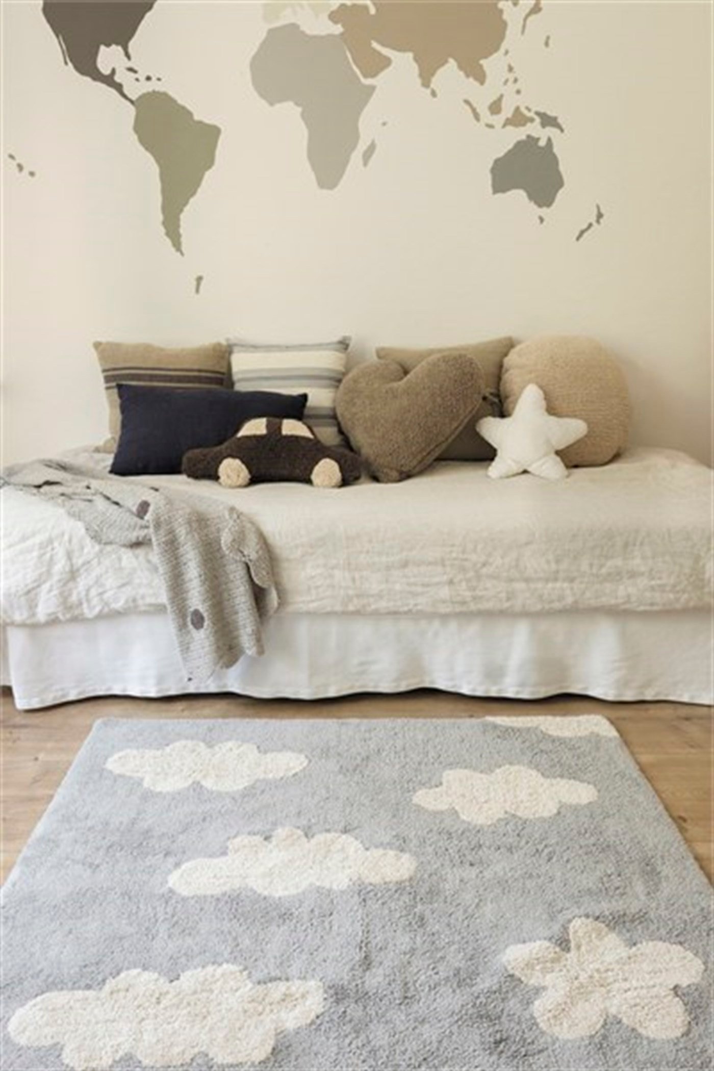 CLOUDS Gri/Beyaz
