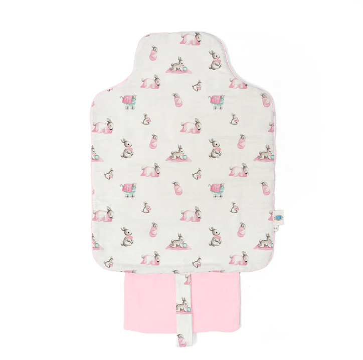 Deux Lapins Alt Değiştirme Matı Pembe bebe lapin