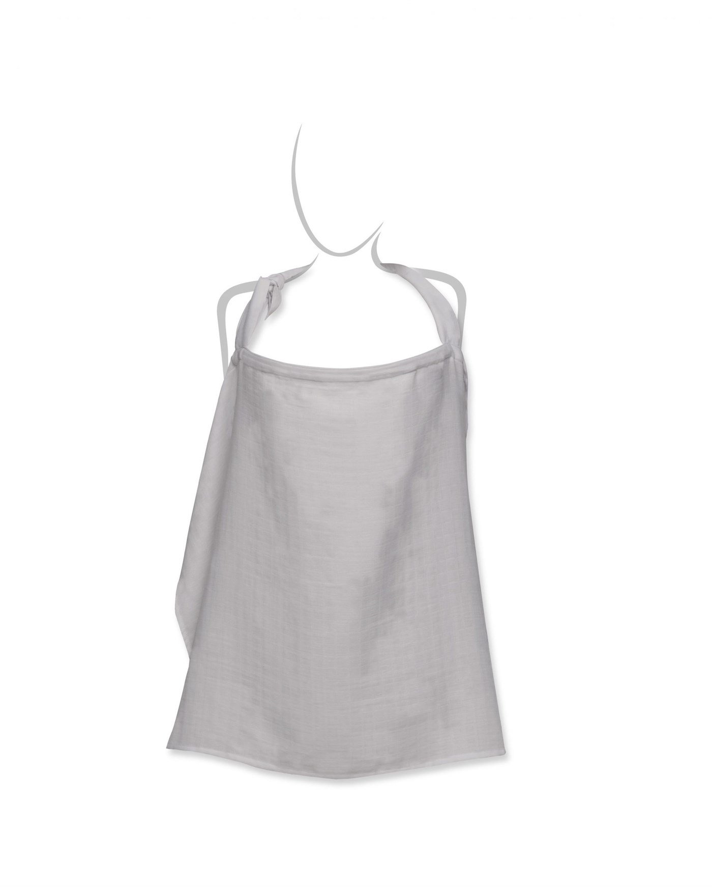 Deux Lapins Emzirme Önlüğü Gri