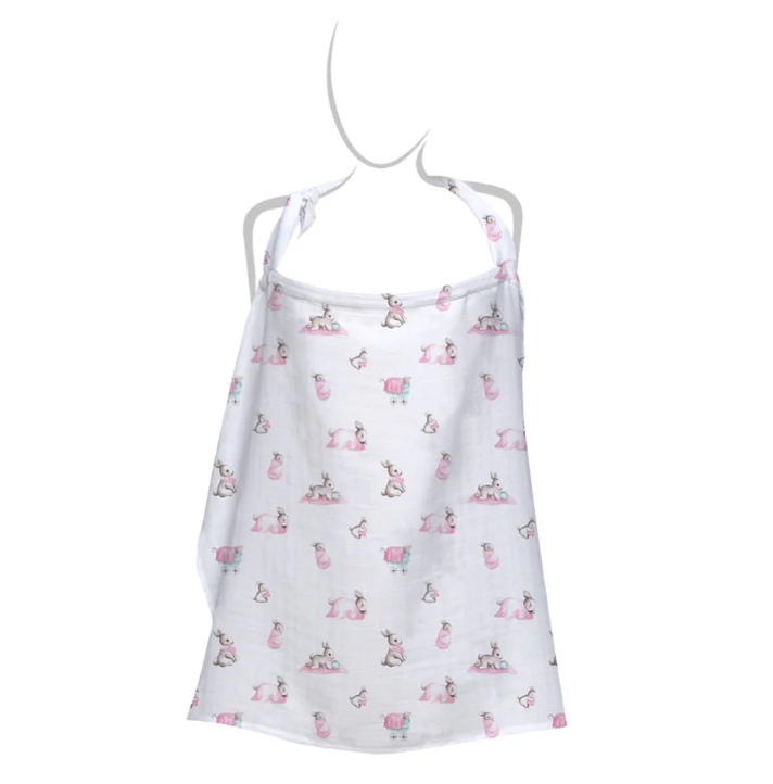 Deux Lapins Emzirme Önlüğü Pembe bebe lapin