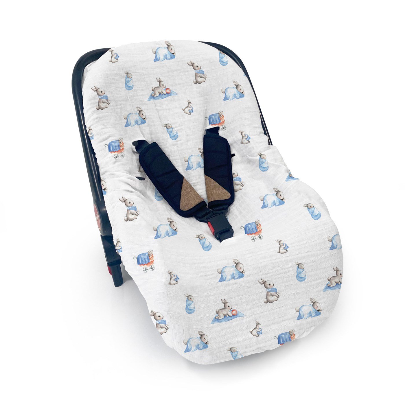 Deux Lapins Müslin Puset Kılıfı Bebe lapin