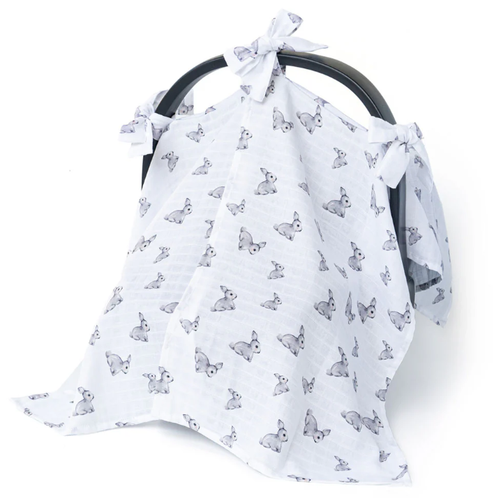 Deux Lapins Puset Örtüsü İconic gri tavşan