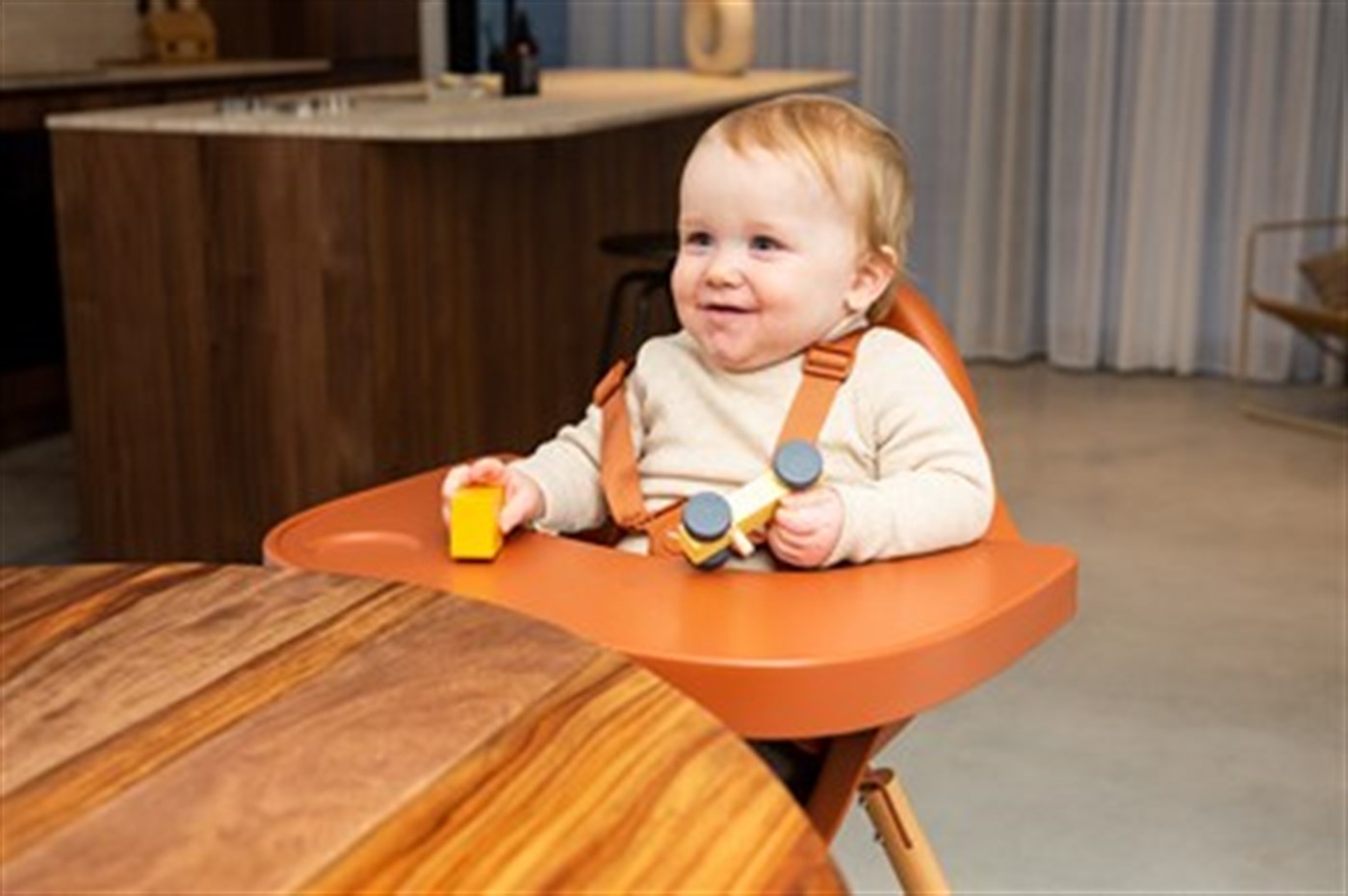 Evolu 2 Mama Sandalyesi Rust + Ön tepsi ( Silikon Matlı)