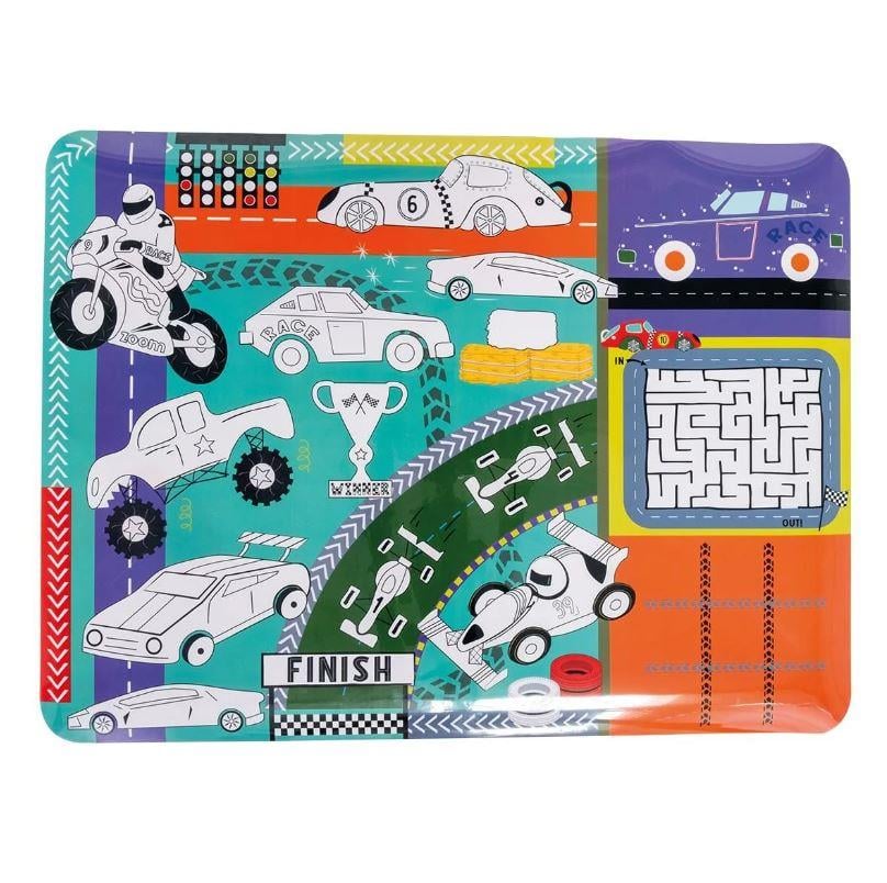 Floss & Rock Boyanabilir Oyun ve Aktivite Matı / Cars