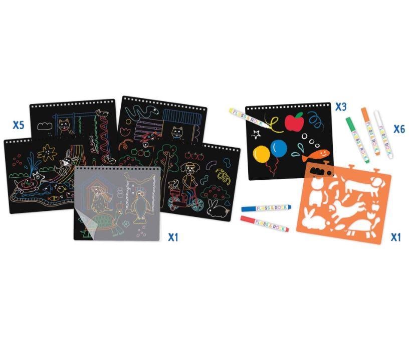 Floss & Rock Chalk Board Eskiz Kitabı / Pets