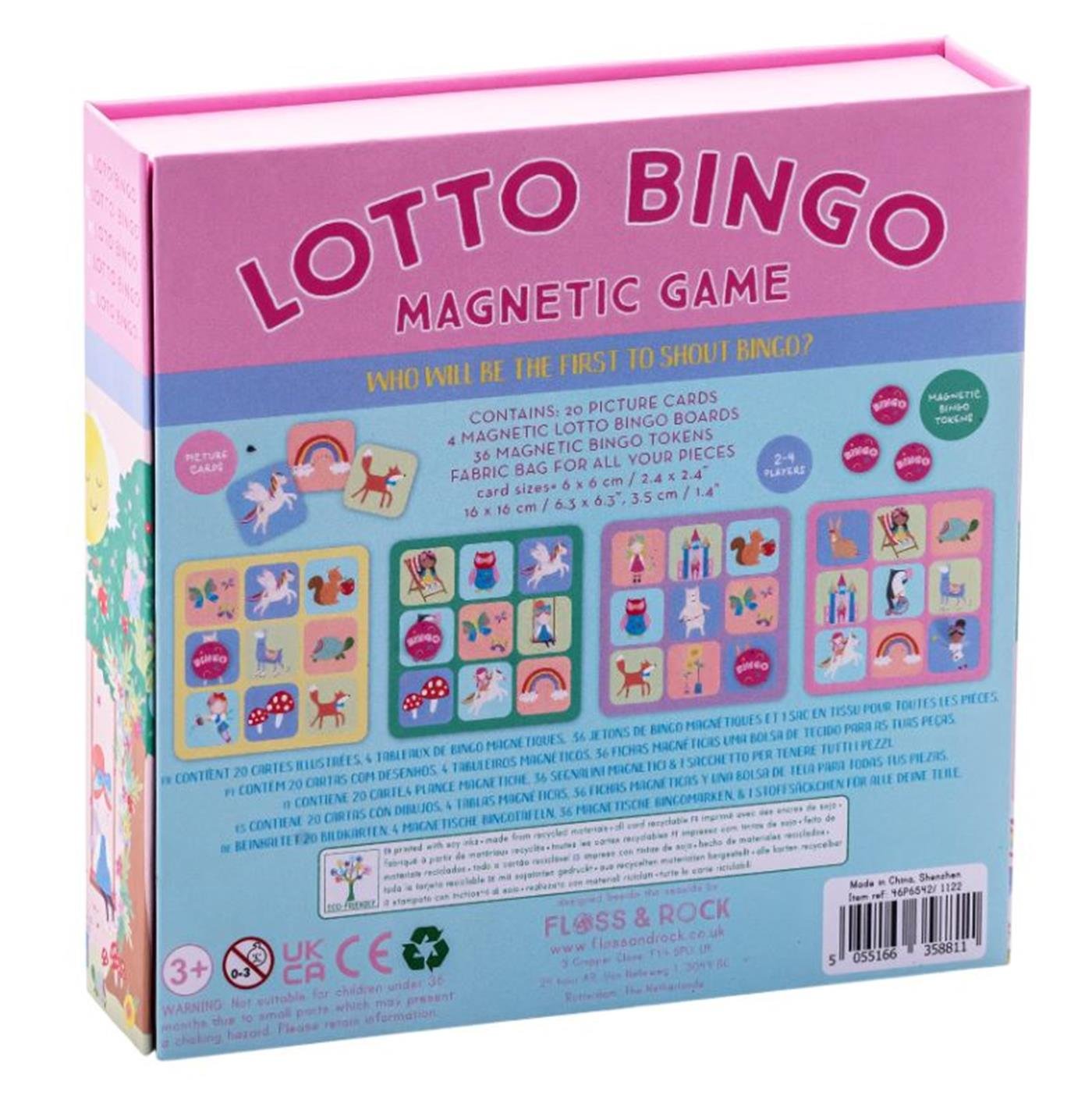 Floss & Rock Mıknatıslı Bingo Şans Oyunu / Rainbow Fairy