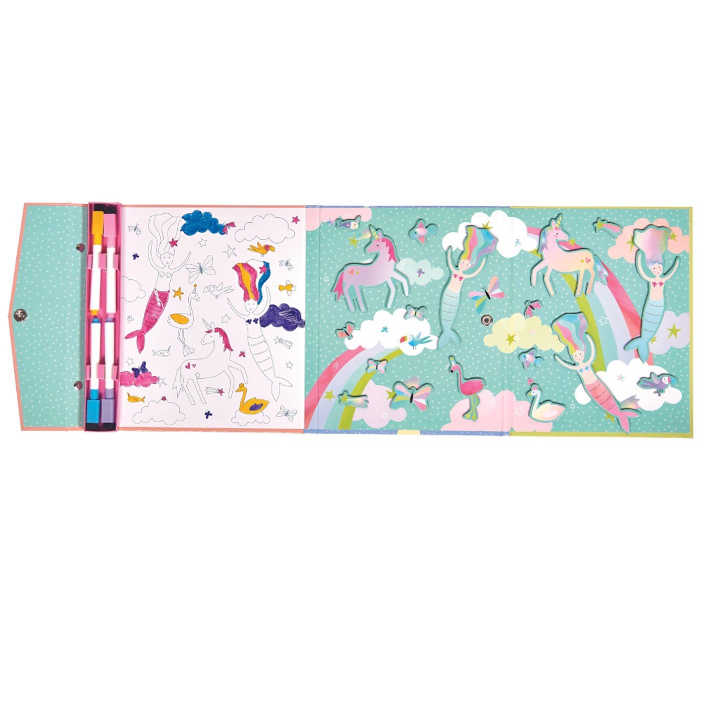 FLOSS & ROCK Mıknatıslı Çoklu Oyun Seti / Fantasy