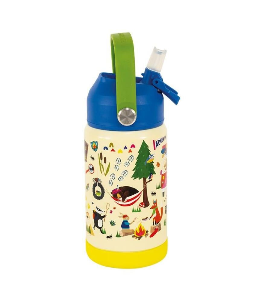 Floss & Rock Paslanmaz Çelik Pipetli Suluk / Adventure