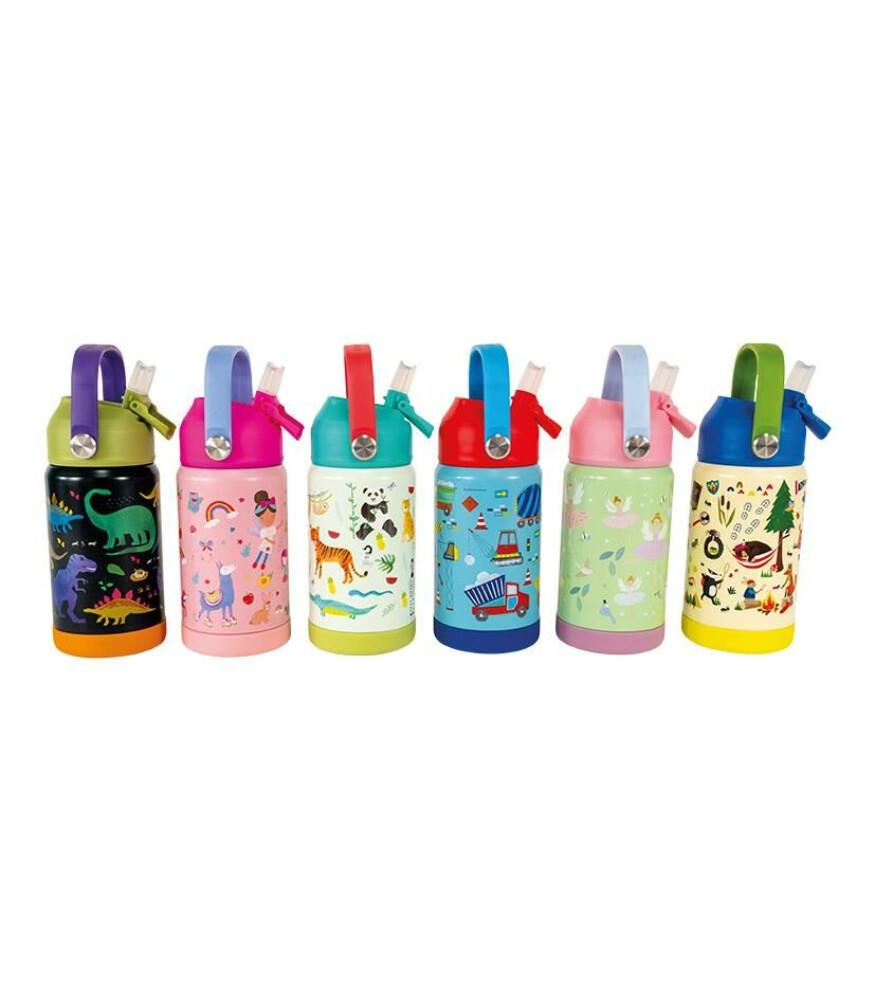 Floss & Rock Paslanmaz Çelik Pipetli Suluk / Rainbow