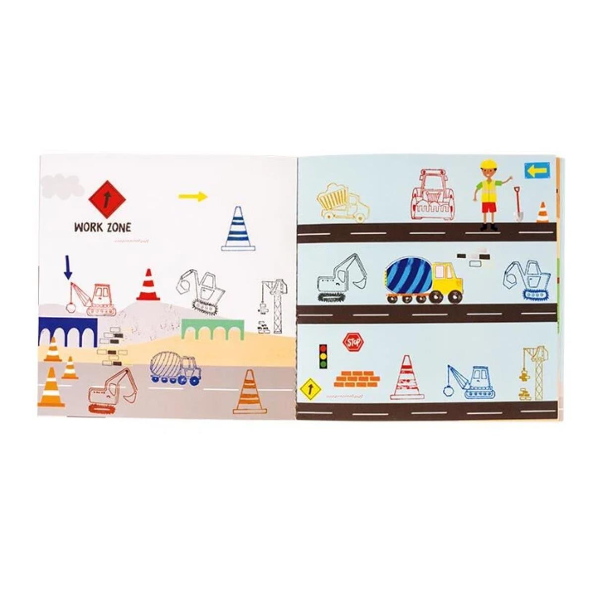 Floss & Rock Stamper Ahşap Baskı Seti / Construction