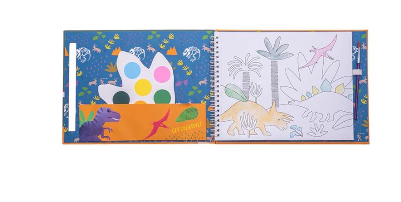 Floss & Rock Sulu Boyalı Boyama Kitabı / Dino