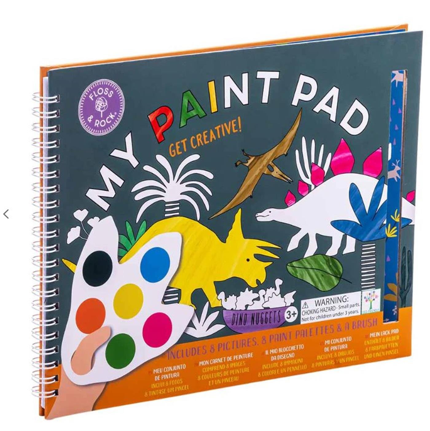 Floss & Rock Sulu Boyalı Boyama Kitabı / Dino