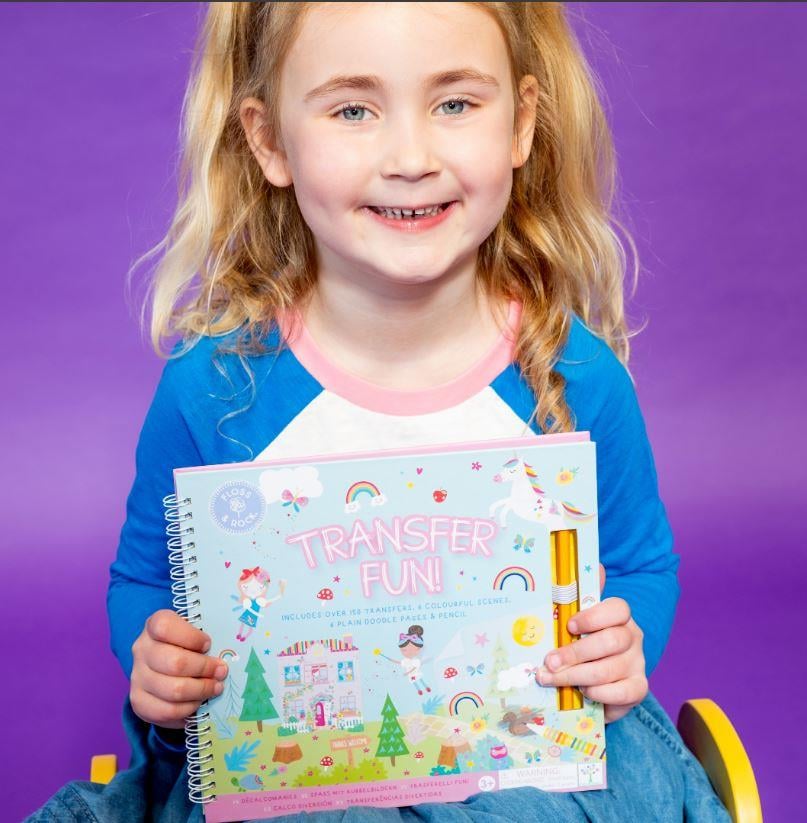 Floss & Rock Transfer Fun Aktivite Kitabı / Rainbow Fairy