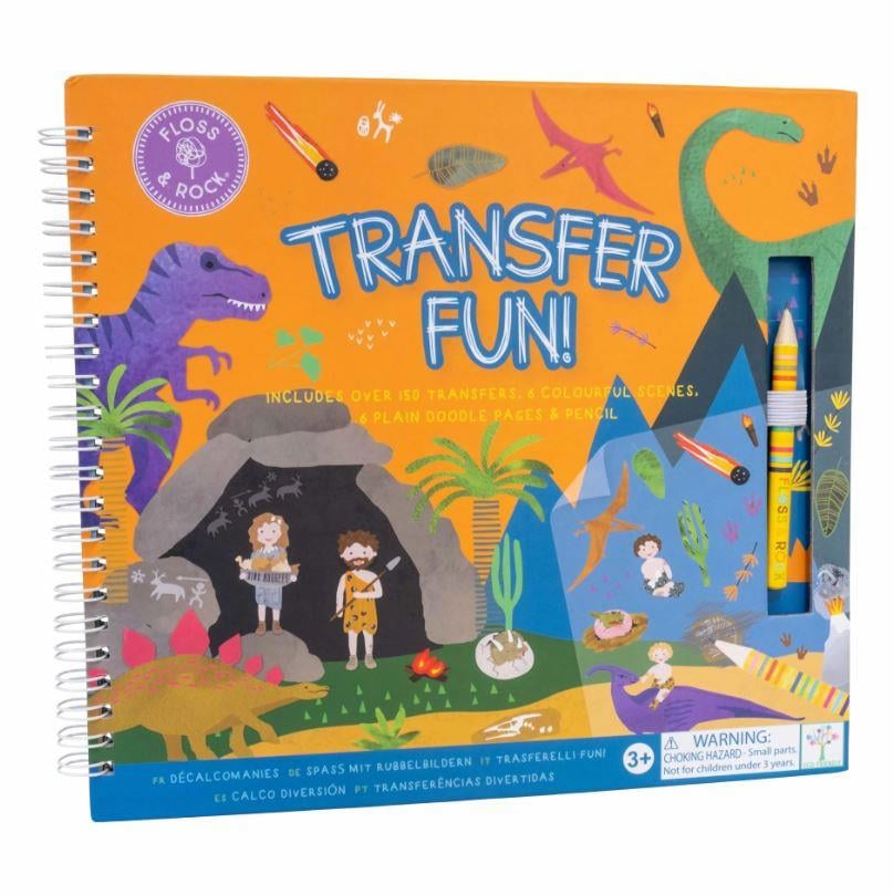 Floss & Rock Transfer Fun Aktivite Kitabı /Dino