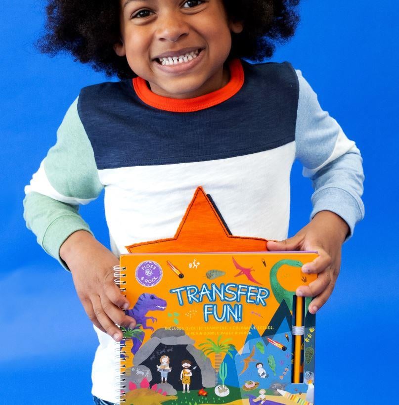 Floss & Rock Transfer Fun Aktivite Kitabı /Dino