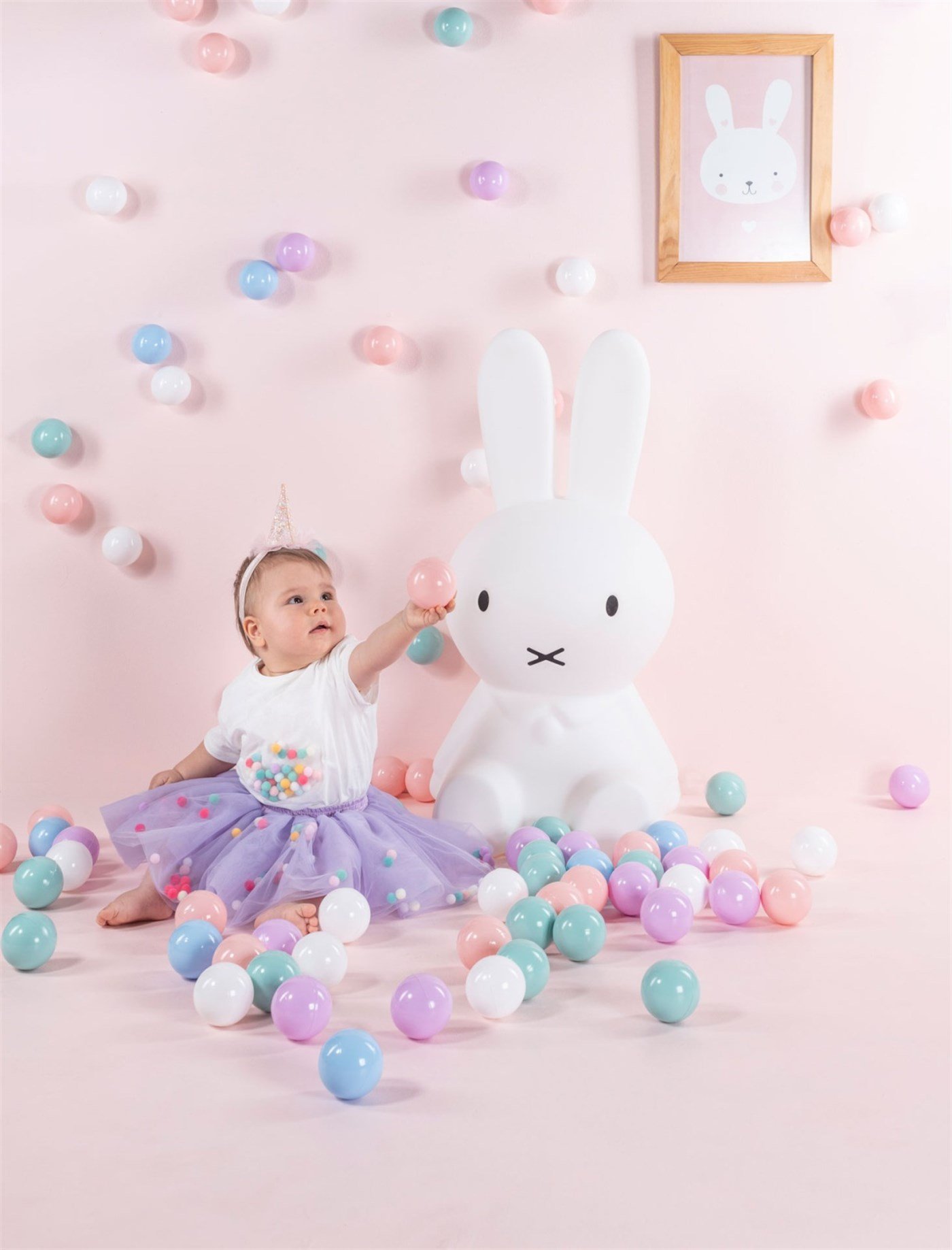 La Pomponnette tütülü etek Lila