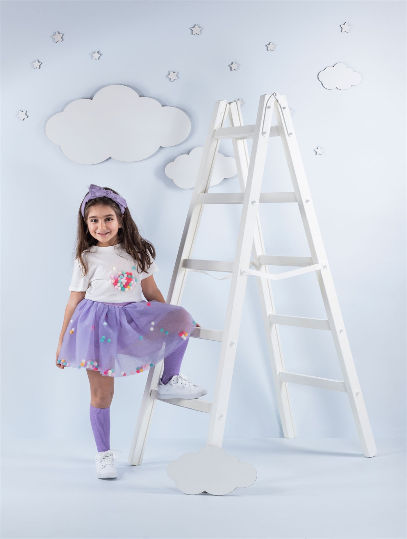 La Pomponnette tütülü etek Lila