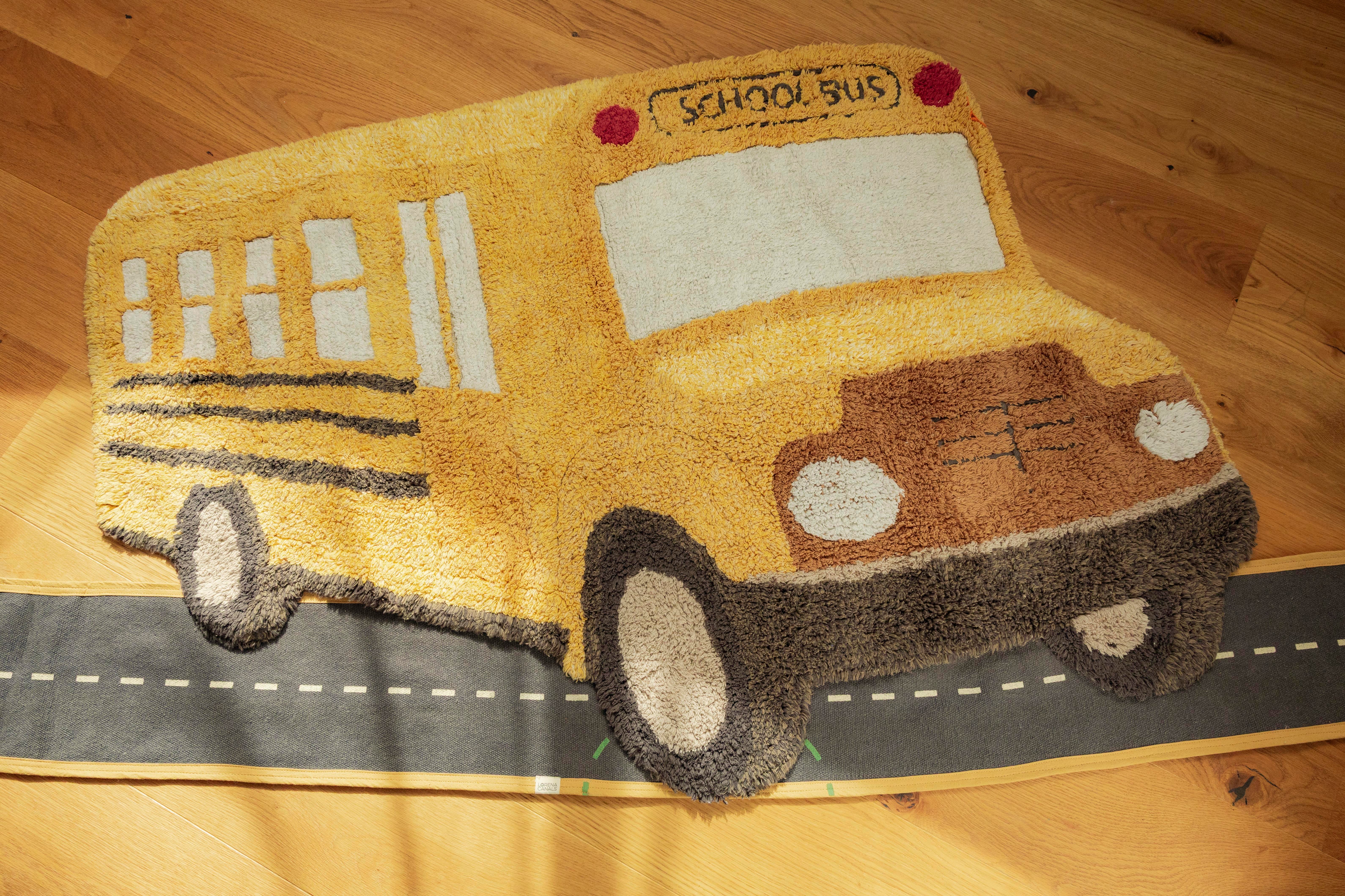 Lorena Canals Çocuk Odası Halısı, School Bus