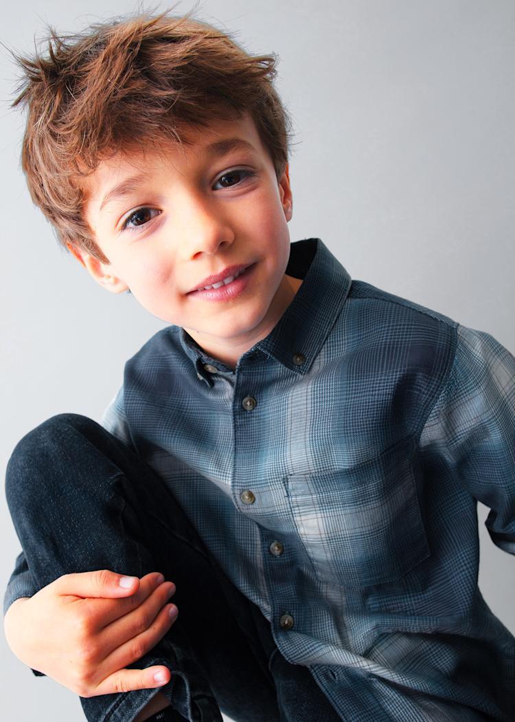 Mayoral Ekose Uzun Kol Gömlek Lacivert