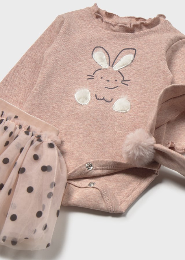 Mayoral Tavşanlı Body Tütü Set Somon