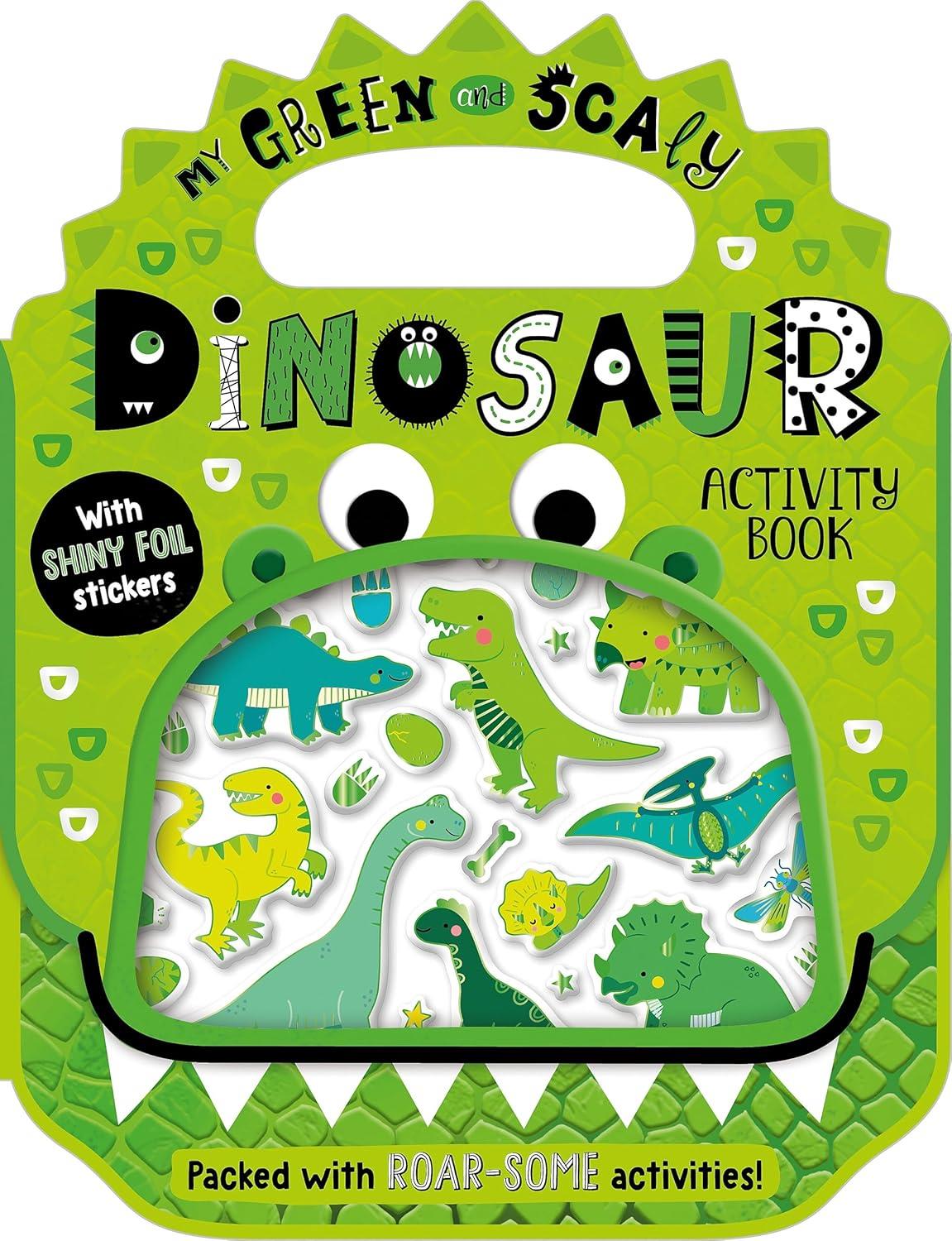 MBI - Shiny Stickers My Green and Scaly Dinosaur Activity Book