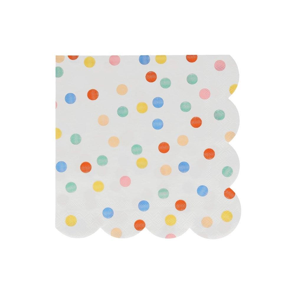 Meri Meri - Colourful Pattern Large Napkins - Renkli Desenler Peçeteler - L - 16'lı