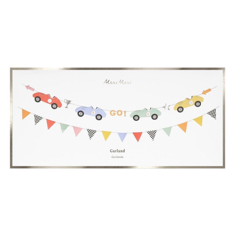 Meri Meri - Race Cars Garland - Yarış Arabaları Asılan Süs