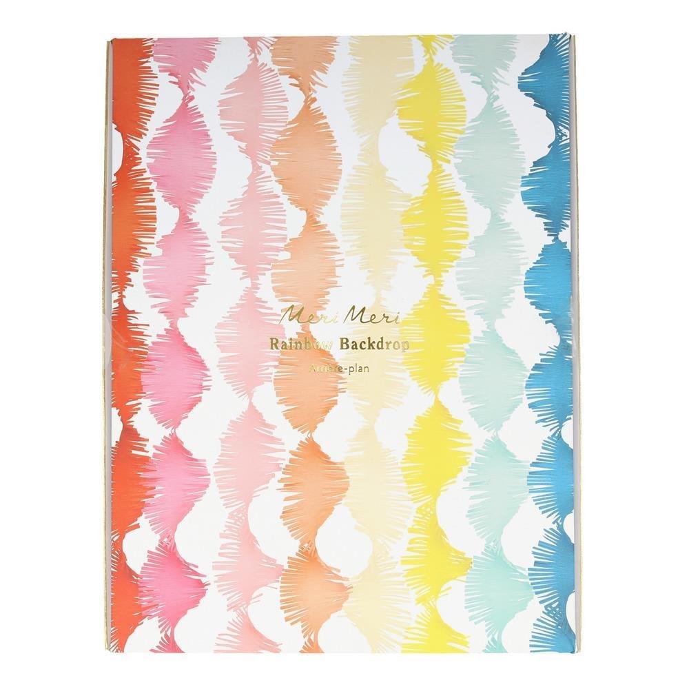 Meri Meri - Rainbow Twisty Fringe Garland - Gökkuşağı Kıvrımlı Püsküllü Asılan Süs