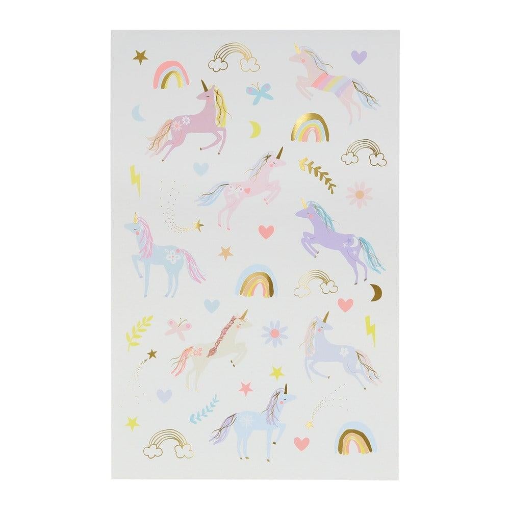 Meri Meri - Unicorn Tattoos - Unicorn Geçici Dövmeleri - 2'li