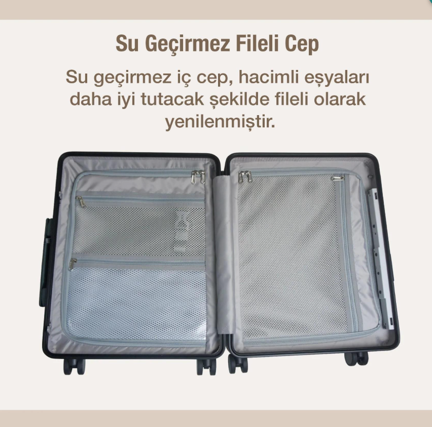 MiaMily Carry On Kabin Boy Valiz - Mist Grey