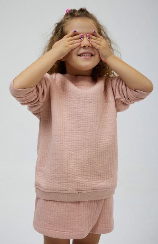 Miela Kids Kapitone Şort Etek Somon