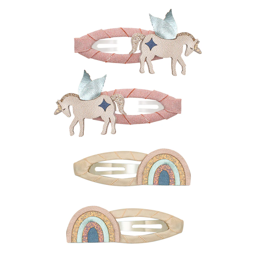 Mimi & Lula Winged Unicorn & Rainbow 4lü Toka