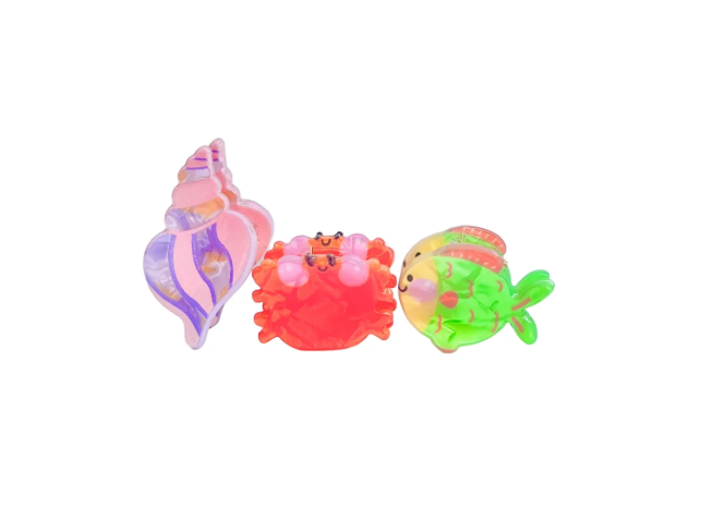 Mini & Kids Little Mermaids Hair Clips Small Yengeç