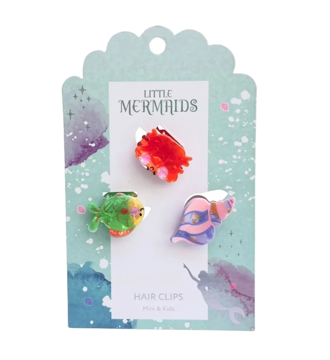 Mini & Kids Little Mermaids Hair Clips Small Yengeç