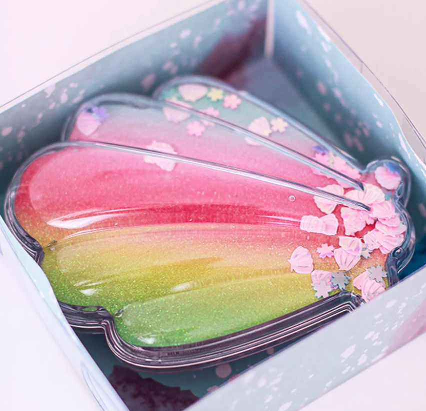 Mini & Kids Little Mermaids Hairbrush Rainbow