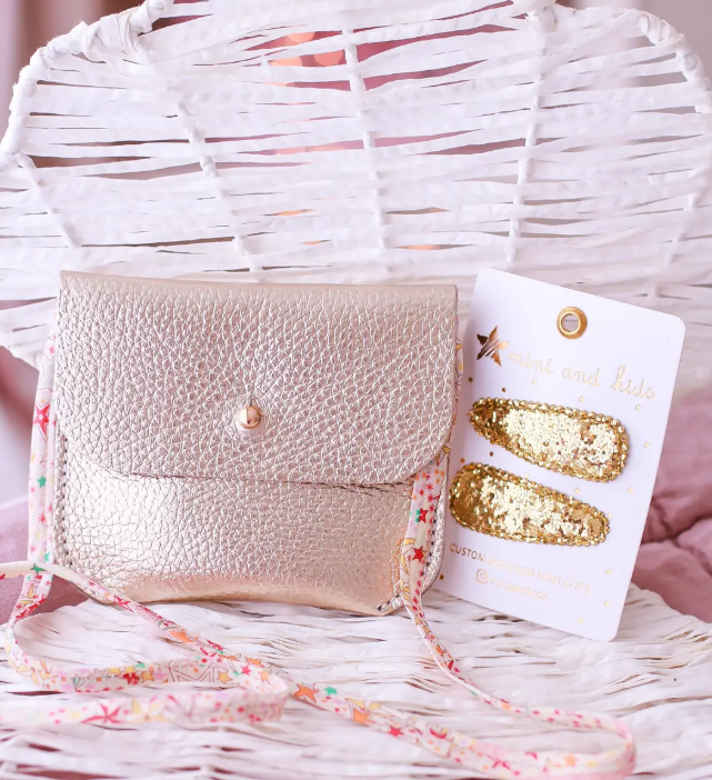 Mini & Kids Mini Deri Çanta Gold