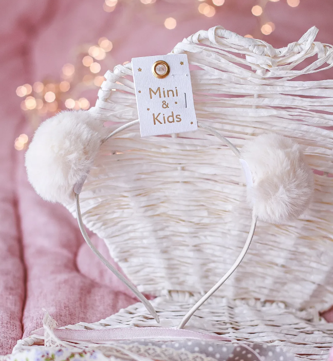 Mini & Kids Mini PonPon Taç Bej