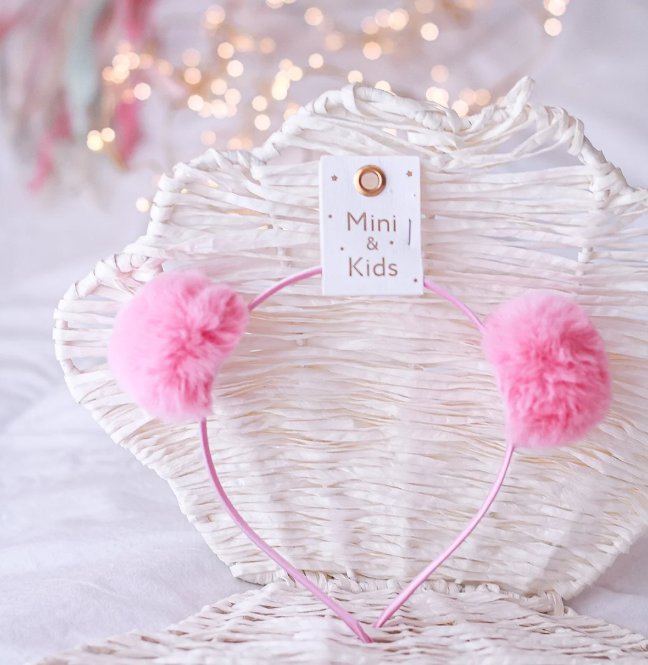 Mini & Kids Mini PonPon Taç Pembe