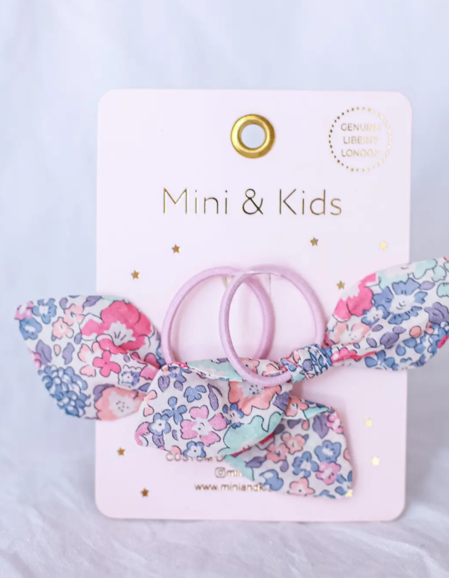 Mini & Kids Tavşan Kulağı Lastikli Toka Michelle Pastel