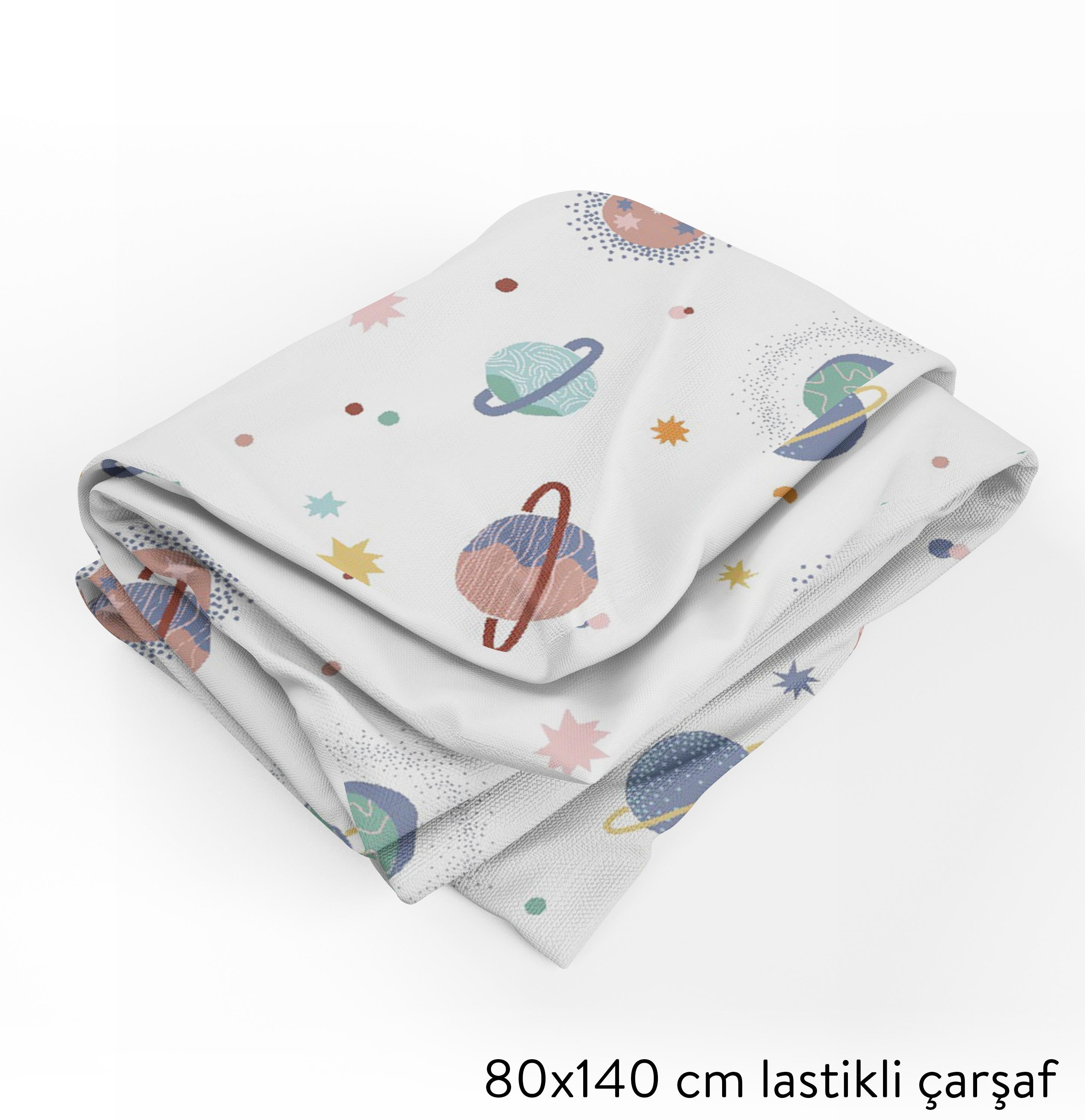 MiniJoyHub Çarşaf Ve Yastık Kılıfı Uzay