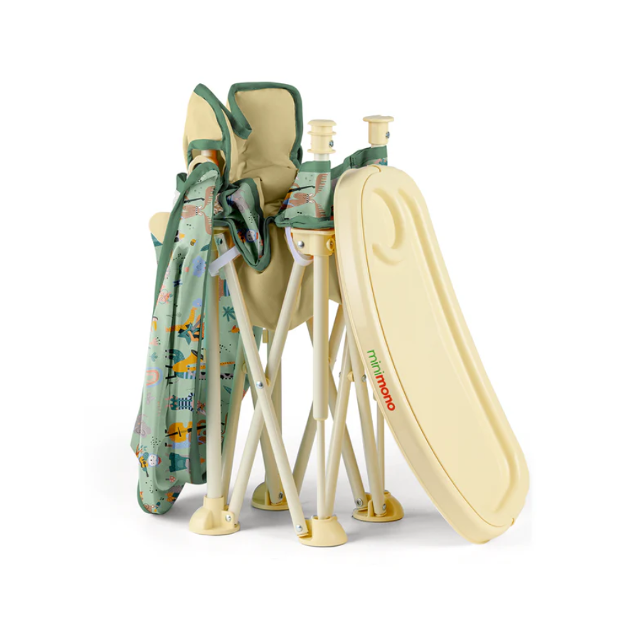 Minimono Plus Portatif Katlanabilir Mama Sandalyesi Bej Karnaval