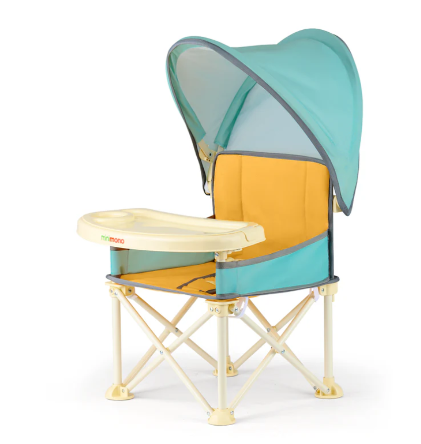 Minimono Plus Portatif Katlanabilir Mama Sandalyesi Sarı