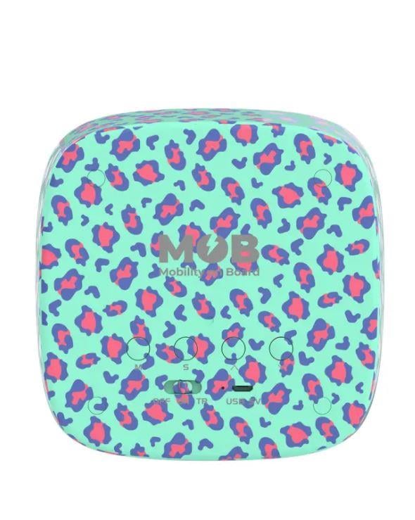 Mob Leopar Desenli Tavşan Çocuk Odası Saati ve Gece Lambası