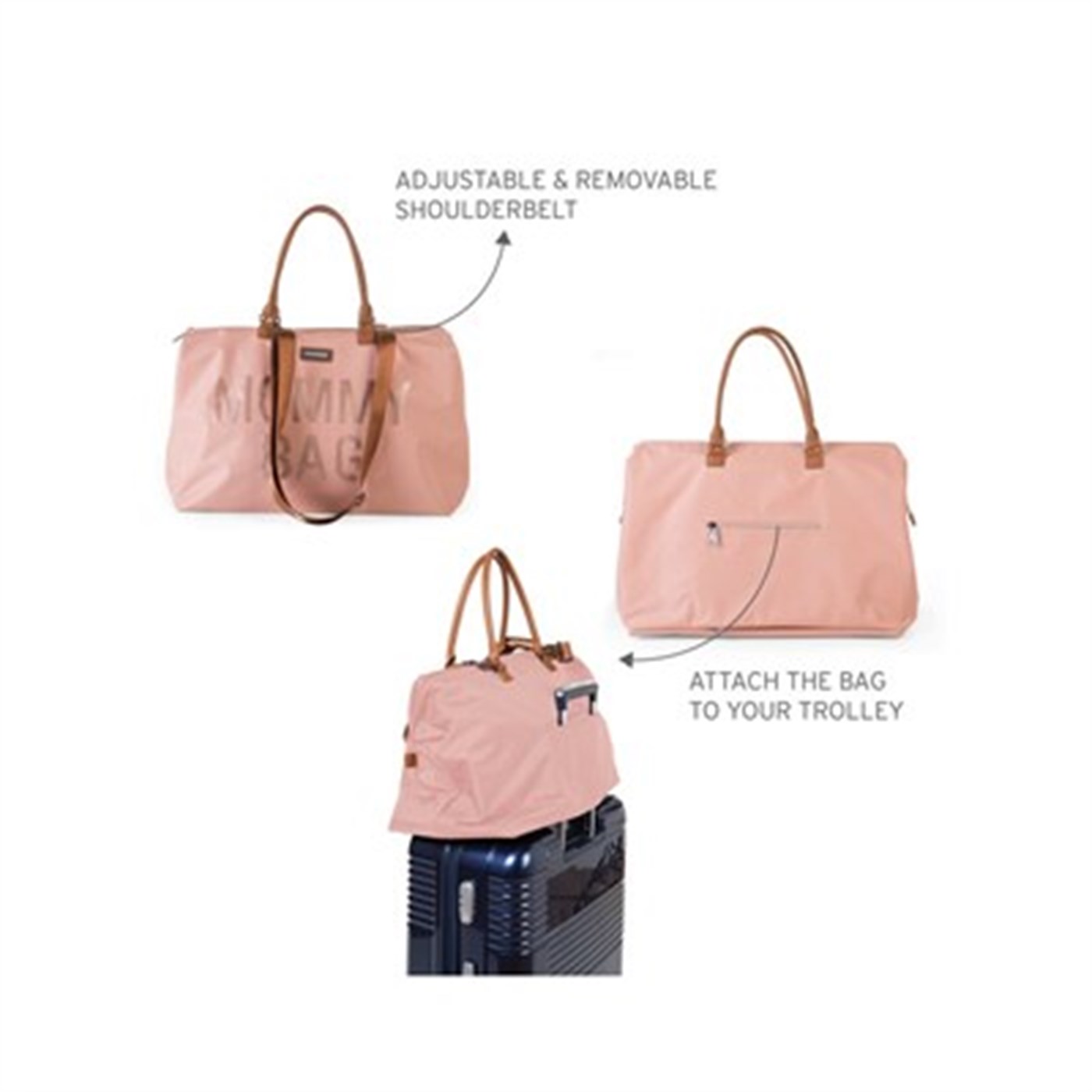 Mommy Bag, Anne Bebek Bakım Çantası, Pembe