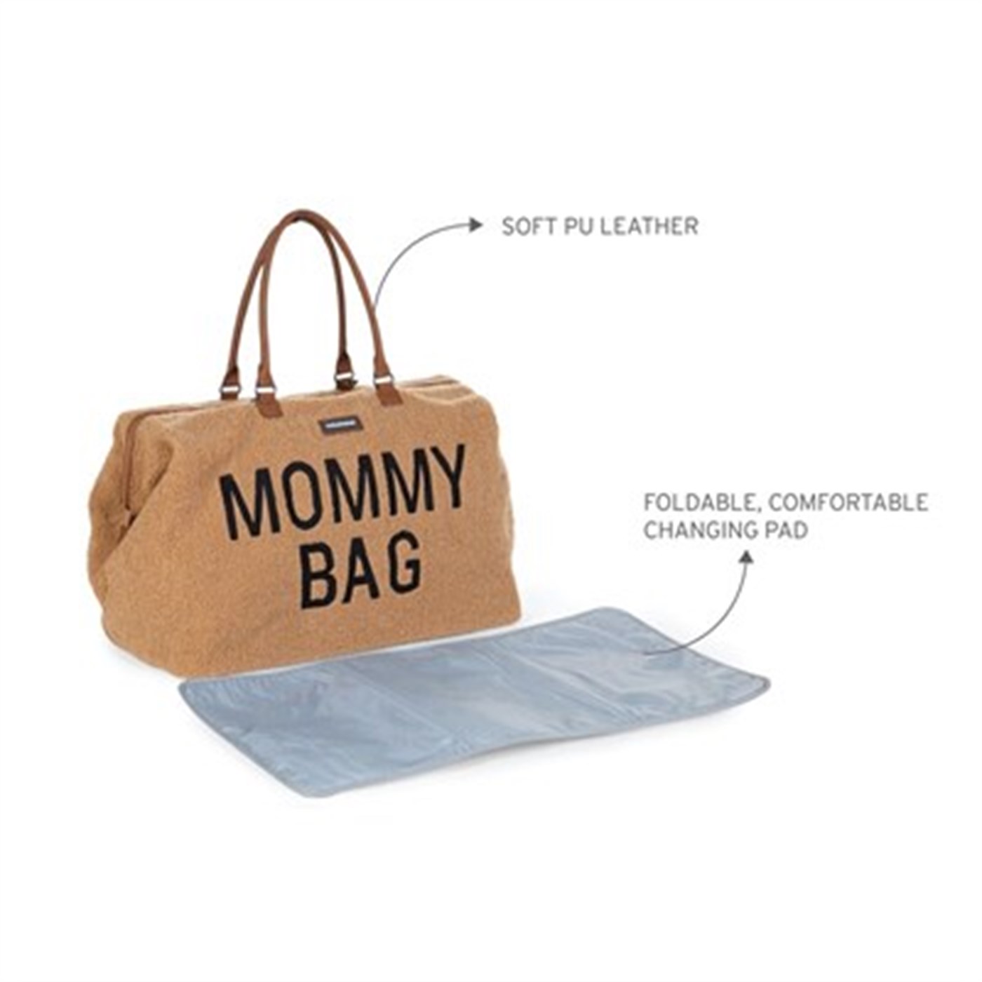 Mommy Bag, Anne Bebek Bakım Çantası, Teddy Beige