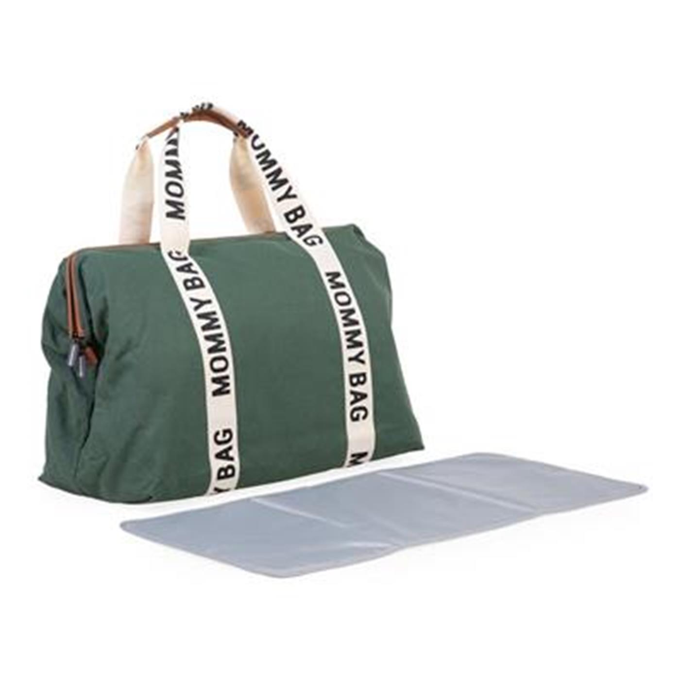 Mommy Bag Çanta, Signature Kanvas Green