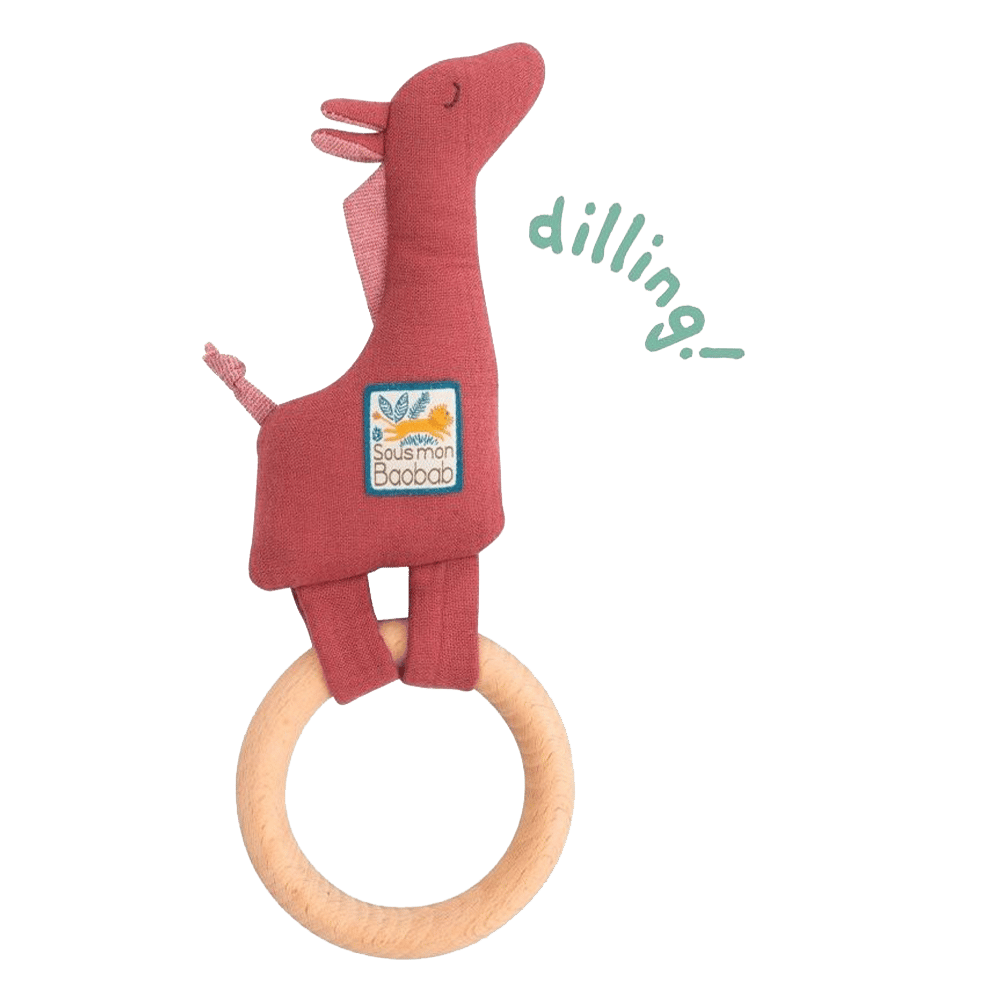 Moulin Roty  Ahşap Çıngırak - Zürafa